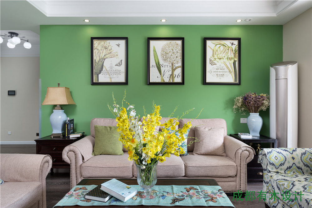 成都某大学教授家简美风格完工照